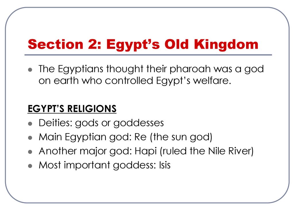 Chapter 2: Ancient Egypt - ppt download